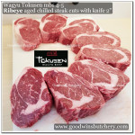 Beef RIBEYE Scotch-Fillet Cube-Roll AGED BY GOODWINS 2-3 weeks WAGYU TOKUSEN marbling <=5 chilled whole cut +/- 4.5kg (price/kg) PREORDER 5-14 days notice